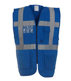 Multi-functional executive hi vis waistcoat RoyalBlue