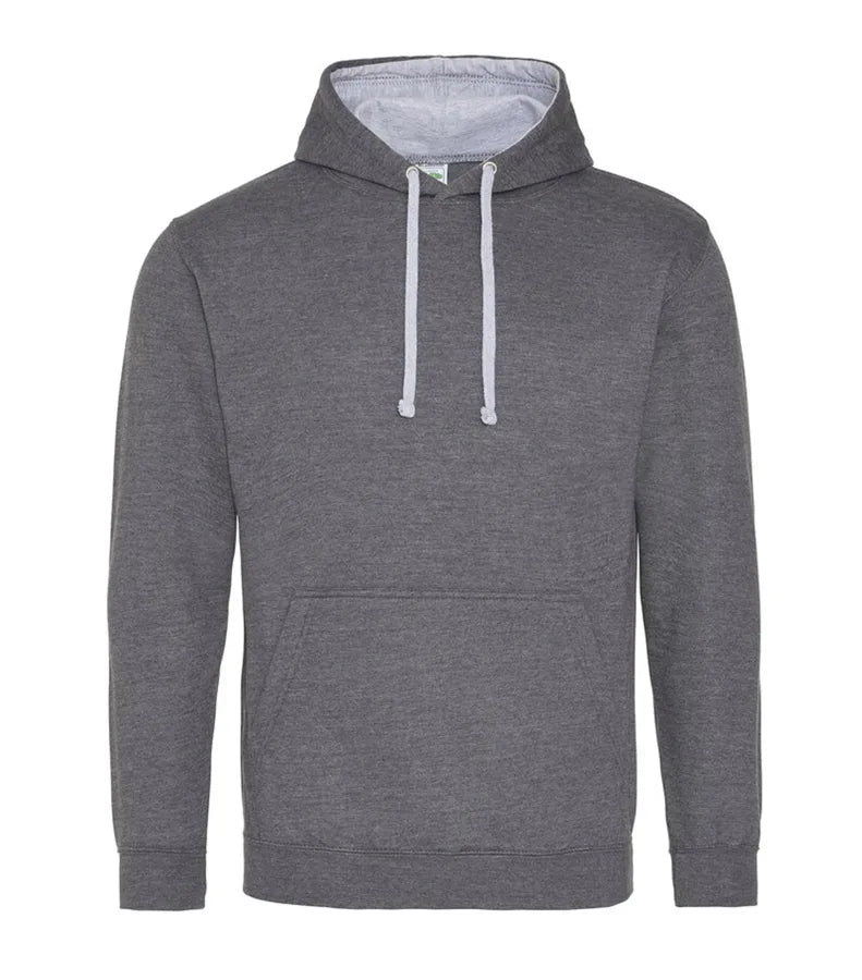 Varsity Hoodie Charcoal/HeatherGrey