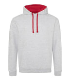 Varsity Hoodie HeatherGrey/FireRed