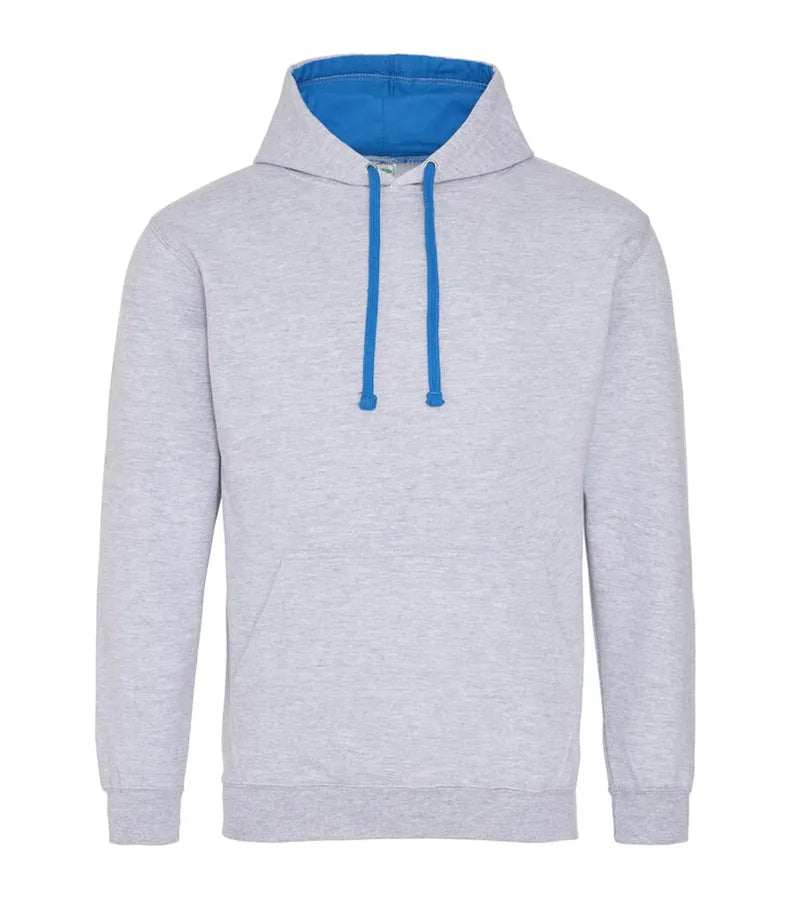 Varsity Hoodie HeatherGrey/SapphireBlue