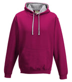 Varsity Hoodie HotPink/HeatherGrey