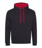 Varsity Hoodie JetBlack/FireRed