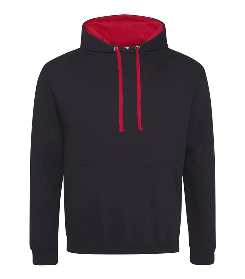 Varsity Hoodie JetBlack/FireRed