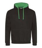 Varsity Hoodie JetBlack/KellyGreen