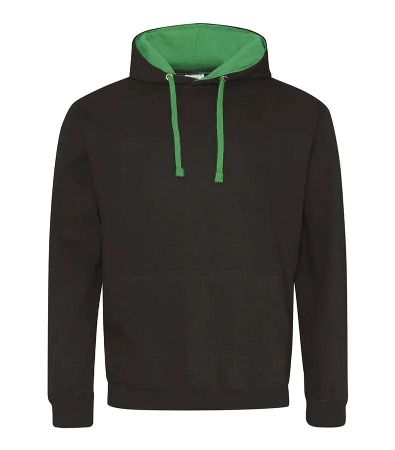 Varsity Hoodie JetBlack/KellyGreen