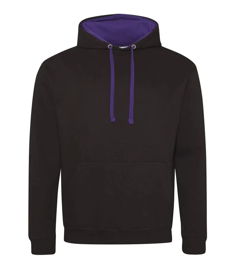 Varsity Hoodie JetBlack/Purple