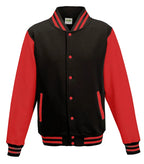 Varsity Jacket JetBlack/FireRed