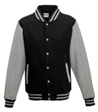 Varsity Jacket JetBlack/HeatherGrey