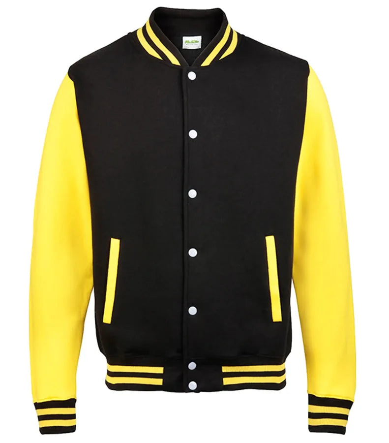Varsity Jacket JetBlack/SunYellow