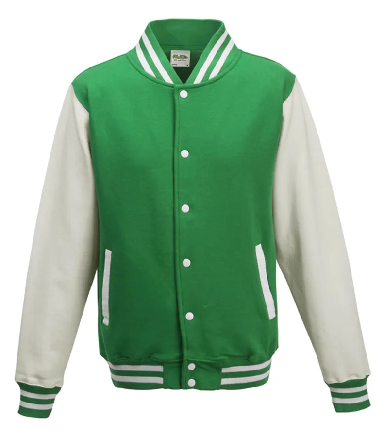 Varsity Jacket KellyGreen/ArcticWhite