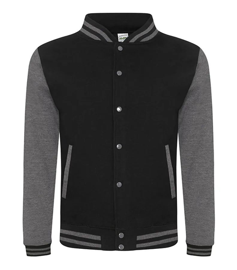 Varsity Jacket JetBlack/Charcoal
