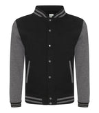 Varsity Jacket JetBlack/Charcoal