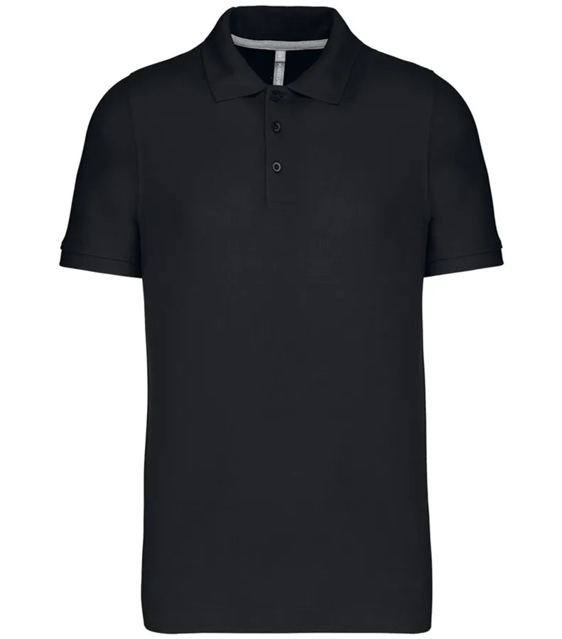 Men's Short-Sleeved Polo Shirt Black