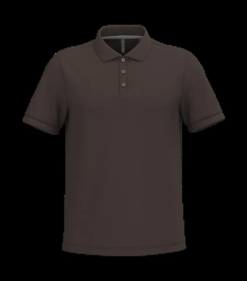 Men's Short-Sleeved Polo Shirt Chocolate
