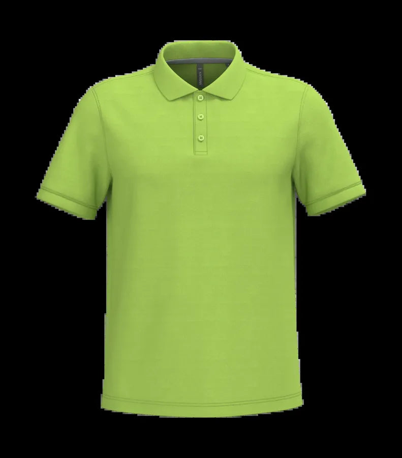 Men's Short-Sleeved Polo Shirt Lime