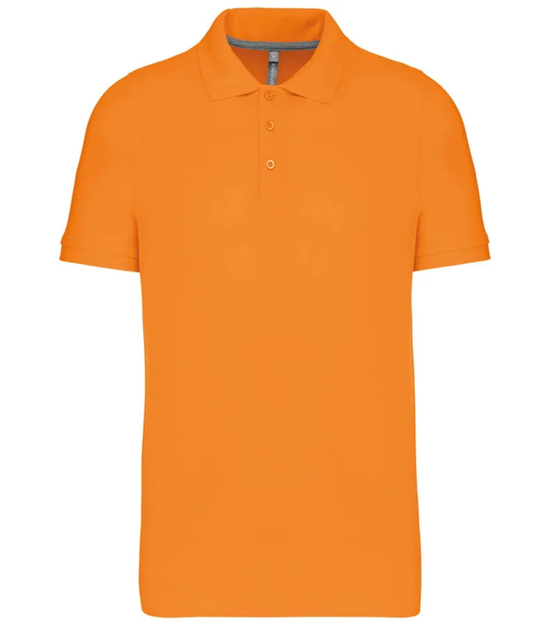 Men's Short-Sleeved Polo Shirt Orange