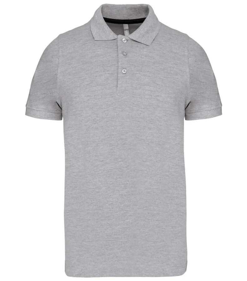 Men's Short-Sleeved Polo Shirt OxfordGrey
