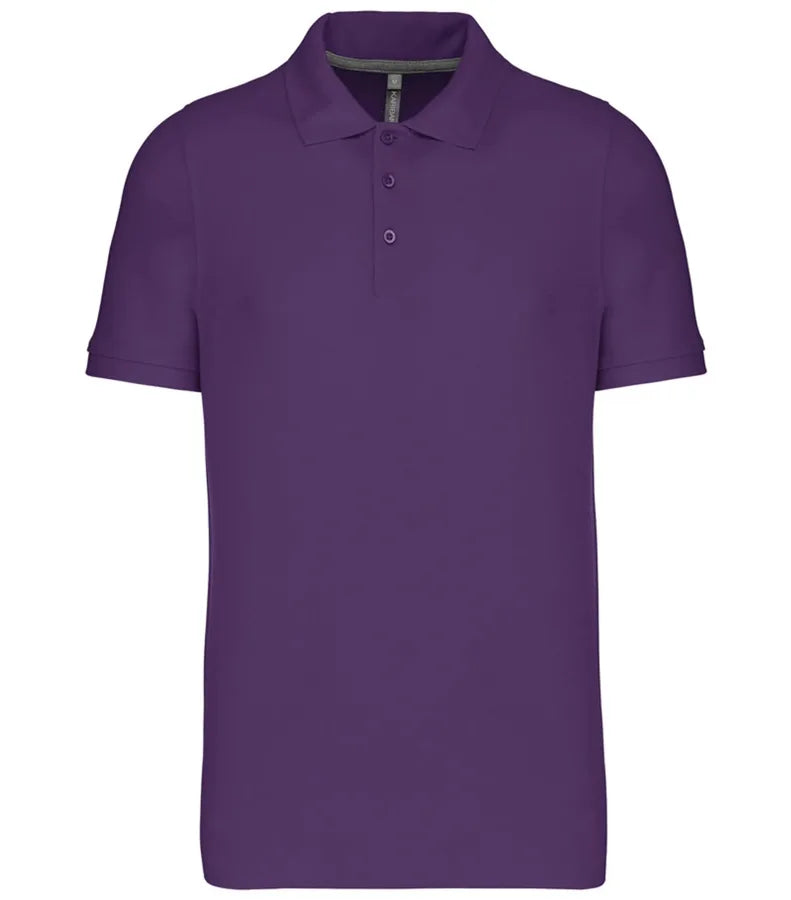 Men's Short-Sleeved Polo Shirt Purple