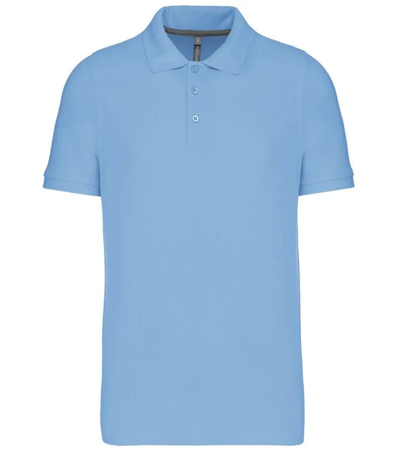 Men's Short-Sleeved Polo Shirt SkyBlue
