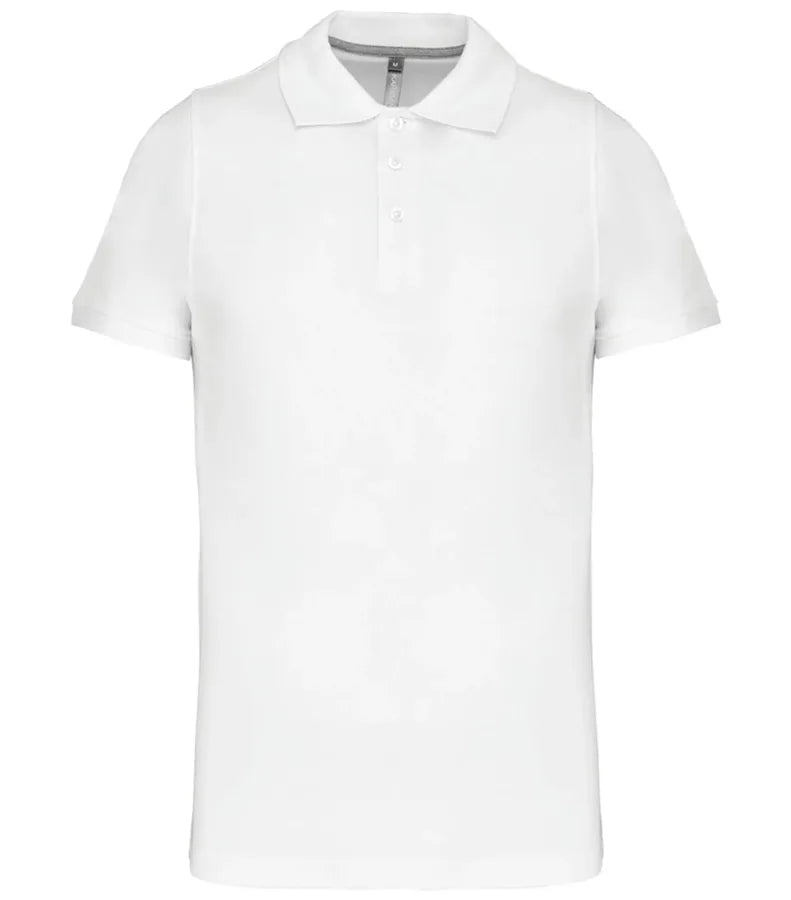 Men's Short-Sleeved Polo Shirt White
