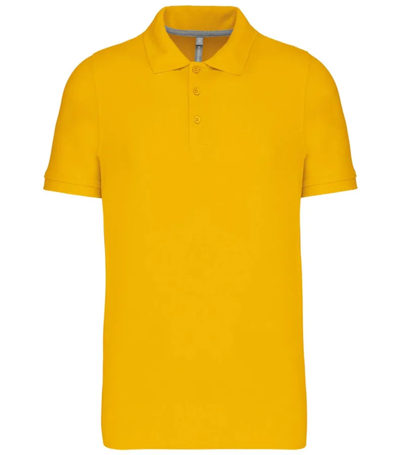 Men's Short-Sleeved Polo Shirt Yellow