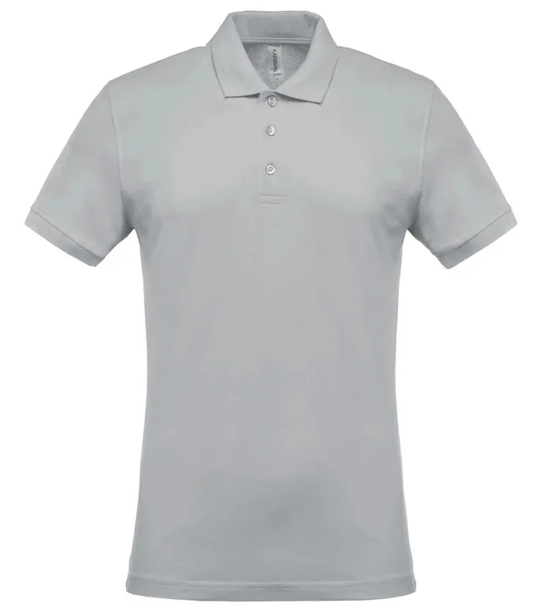 Men's Short-Sleeved Piqué Polo Shirt SnowGrey