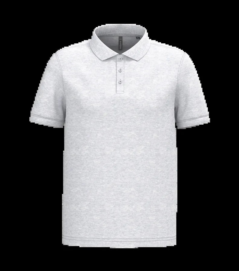 Men's Short-Sleeved Piqué Polo Shirt AshHeather