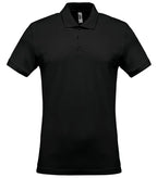 Men's Short-Sleeved Piqué Polo Shirt Black