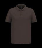 Men's Short-Sleeved Piqué Polo Shirt Chocolate