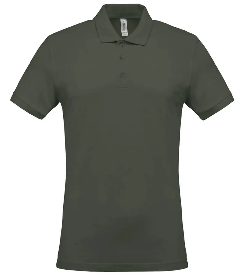 Men's Short-Sleeved Piqué Polo Shirt DarkKhaki