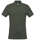 Men's Short-Sleeved Piqué Polo Shirt DarkKhaki