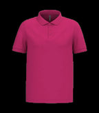 Men's Short-Sleeved Piqué Polo Shirt Fuchsia