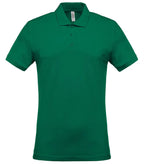 Men's Short-Sleeved Piqué Polo Shirt KellyGreen