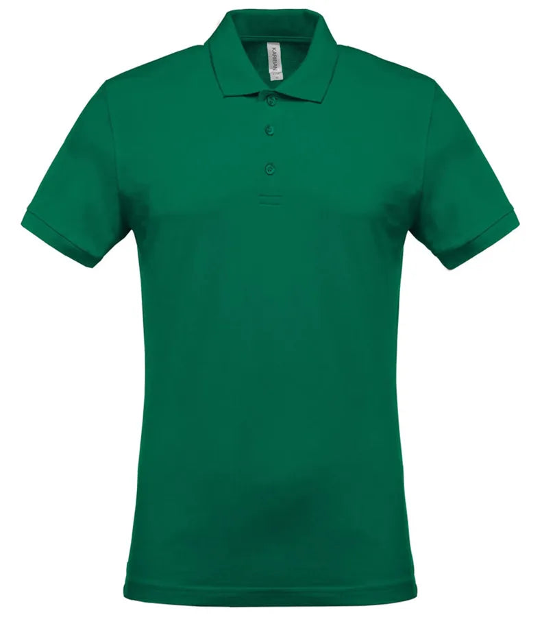Men's Short-Sleeved Piqué Polo Shirt KellyGreen