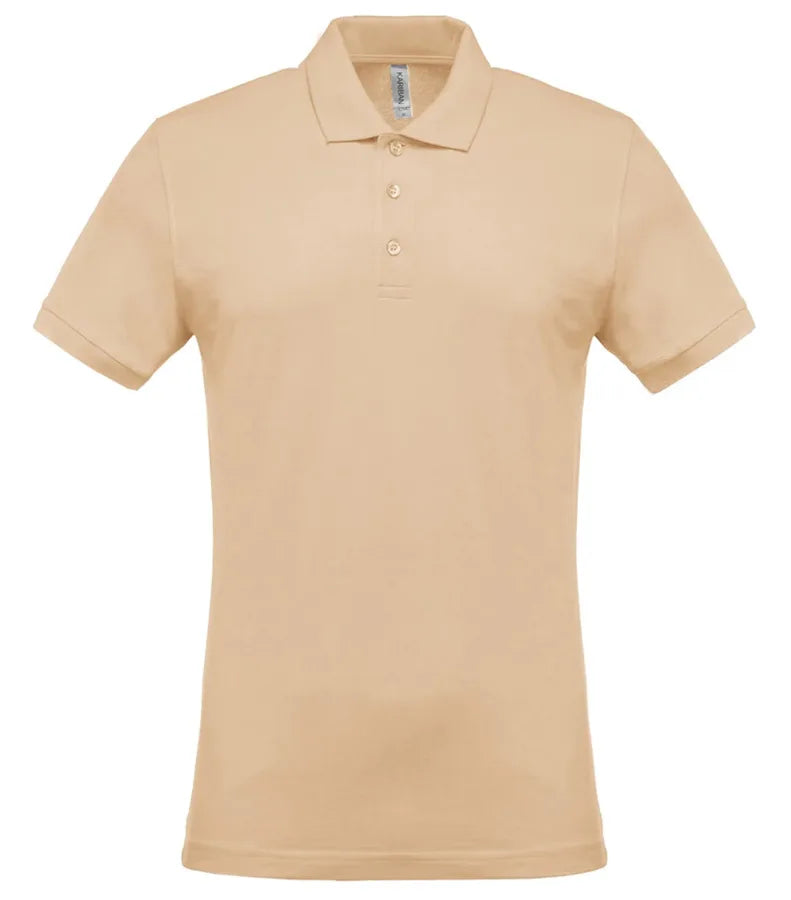 Men's Short-Sleeved Piqué Polo Shirt LightSand