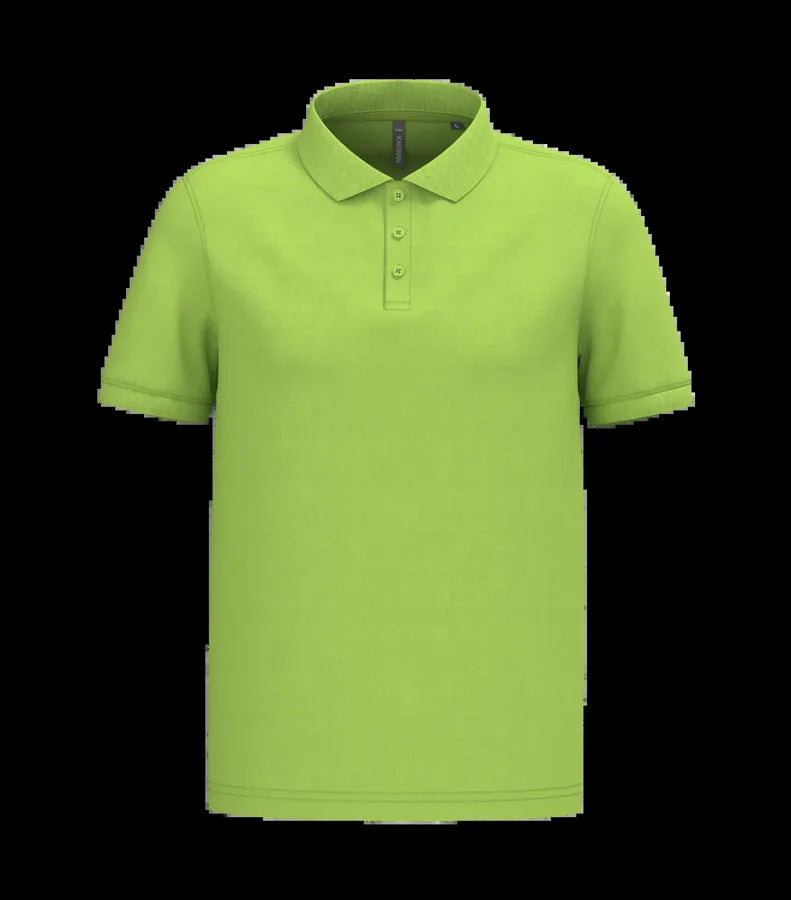 Men's Short-Sleeved Piqué Polo Shirt Lime