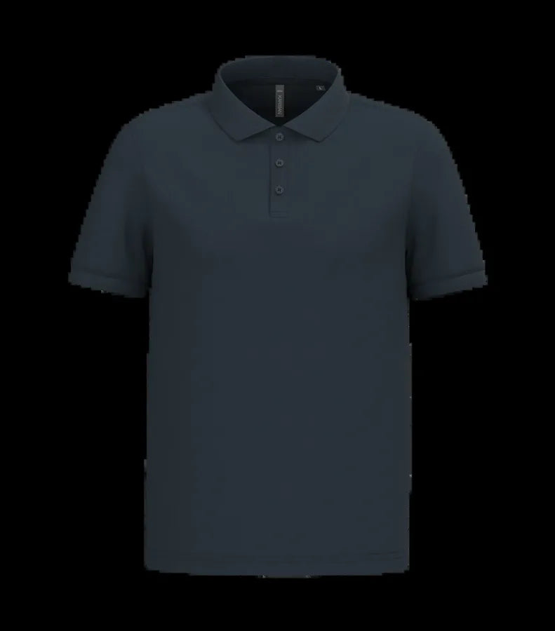 Men's Short-Sleeved Piqué Polo Shirt Navy