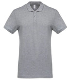 Men's Short-Sleeved Piqué Polo Shirt OxfordGrey