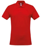 Men's Short-Sleeved Piqué Polo Shirt Red