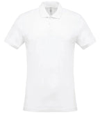 Men's Short-Sleeved Piqué Polo Shirt White