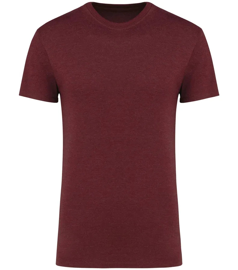 Organic 190IC Crew Neck T-shirt WineHeather