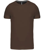 Short-Sleeved Crew Neck T-shirt Chocolate
