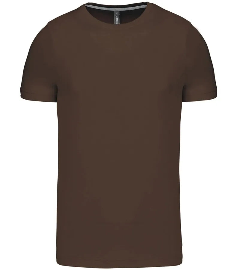 Short-Sleeved Crew Neck T-shirt Chocolate