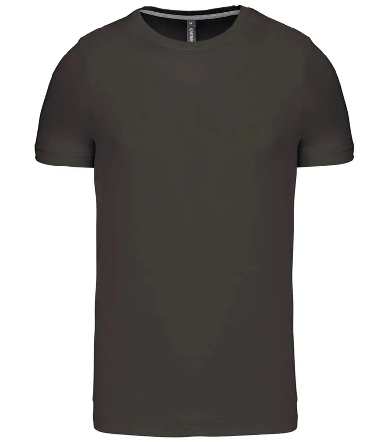 Short-Sleeved Crew Neck T-shirt DarkGrey