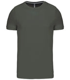 Short-Sleeved Crew Neck T-shirt DarkKhaki