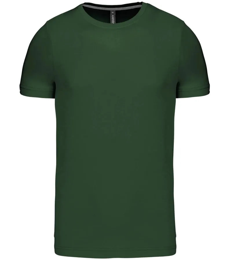 Short-Sleeved Crew Neck T-shirt ForestGreen