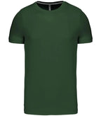 Short-Sleeved Crew Neck T-shirt ForestGreen