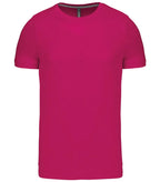 Short-Sleeved Crew Neck T-shirt Fuchsia