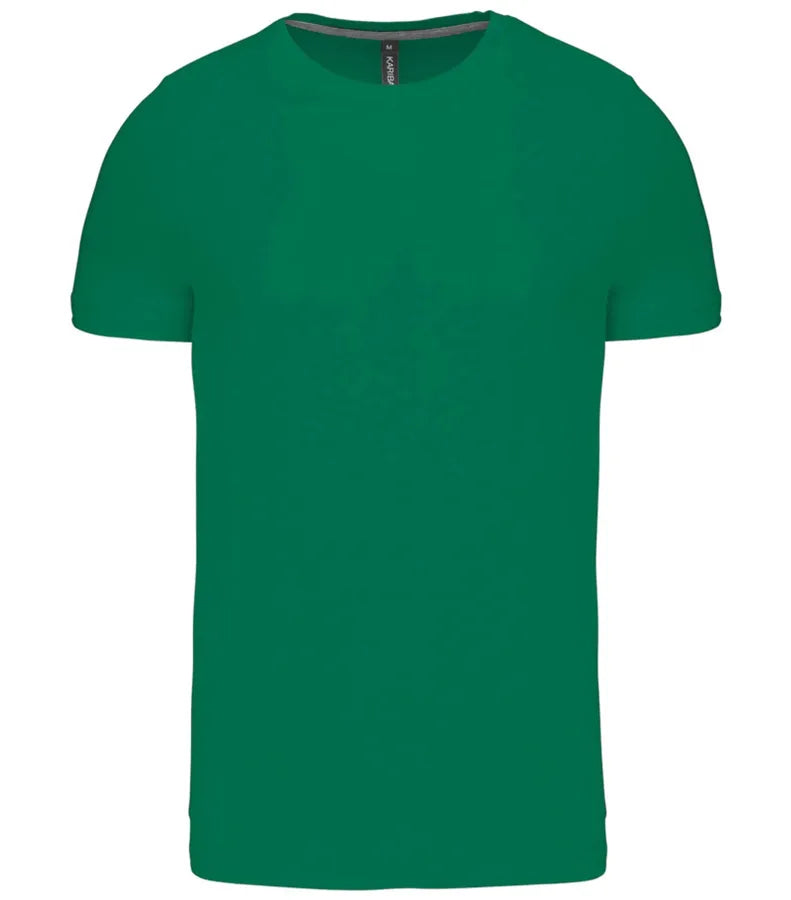 Short-Sleeved Crew Neck T-shirt KellyGreen
