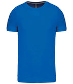 Short-Sleeved Crew Neck T-shirt LightRoyalBlue